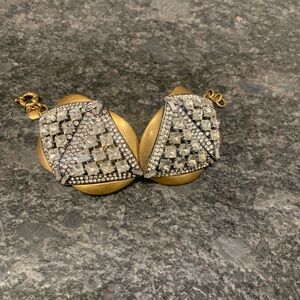 JCREW  gold crystal cuff bracelet